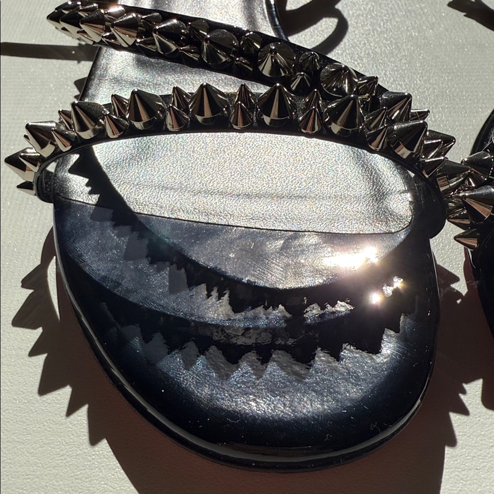 Christian Louboutin Mafaldina spikes flat studded sandal - Picture 10 of 12